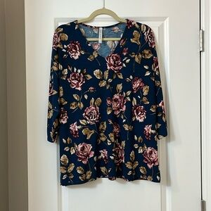 Dear Scarlet Floral Blouse